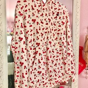 Champion Cherry print hoodie
